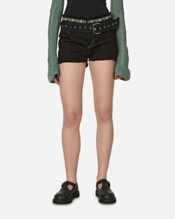 Cormio Robin Fitted Denim Shorts Black