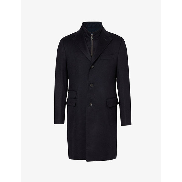 Mens Corneliani Notched-lapel detachable-panel regular-fit cashmere coat