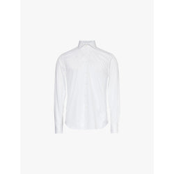 Mens Corneliani Twill long-sleeves regular-fit cotton-poplin shirt