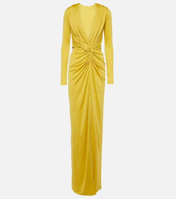 Costarellos Brienne gathered jersey gown | LYBSTORE