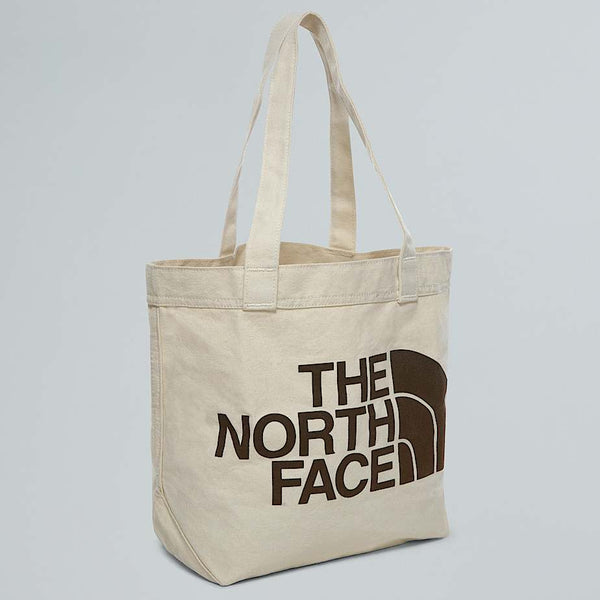 The North Face Cotton Tote Bag Weimaraner Brown Large Logo Print male