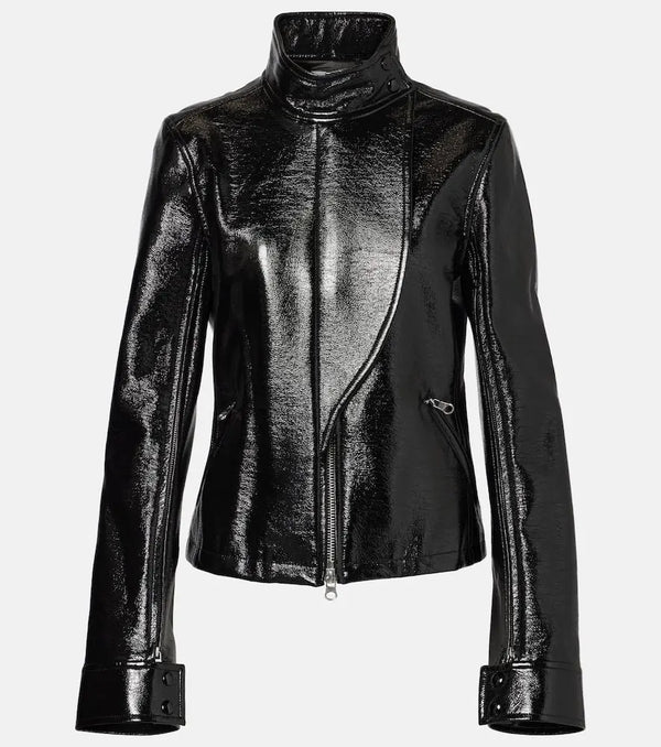 Courrèges Coated canvas biker jacket