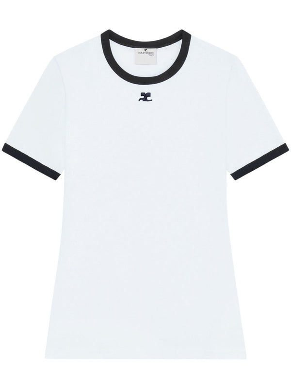 Courrèges Logo Cotton T Shirt