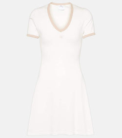 Courrèges Logo cotton minidress