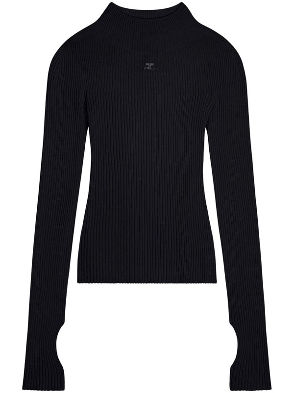 Courrèges Organic Cotton Turtle Neck Sweater