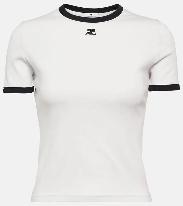 Courrèges Reedition logo cotton T-shirt