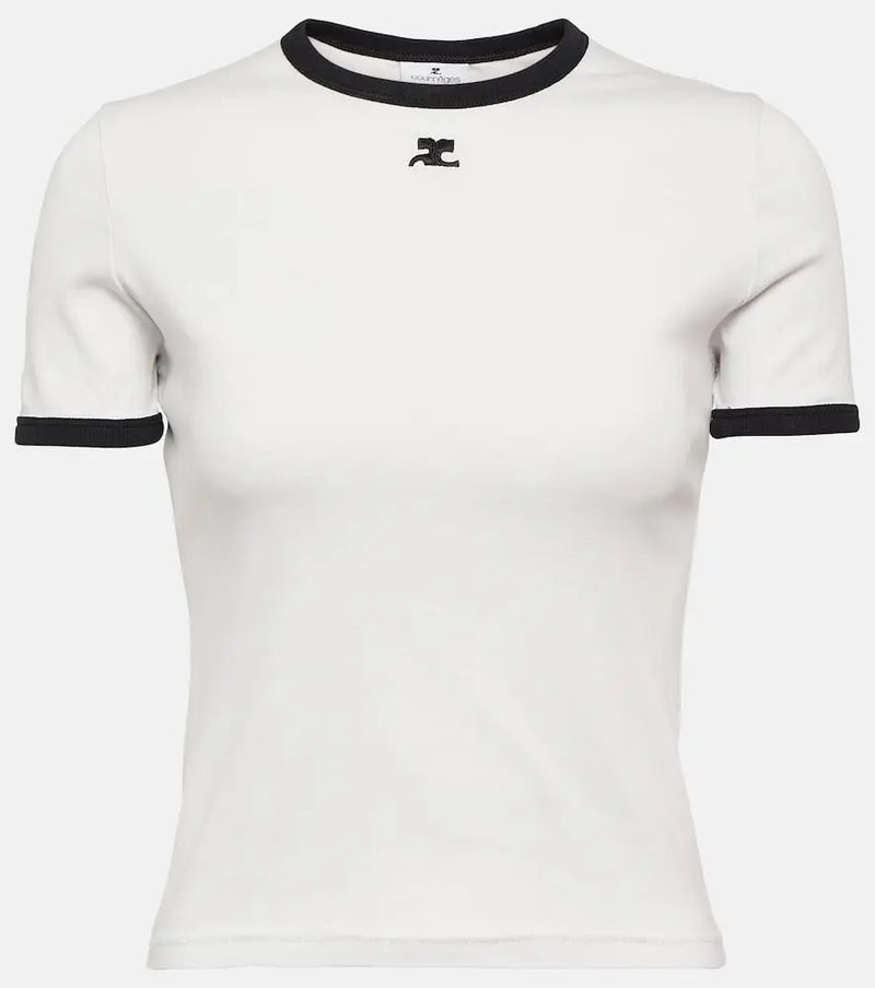 Courrèges Reedition logo cotton T-shirt