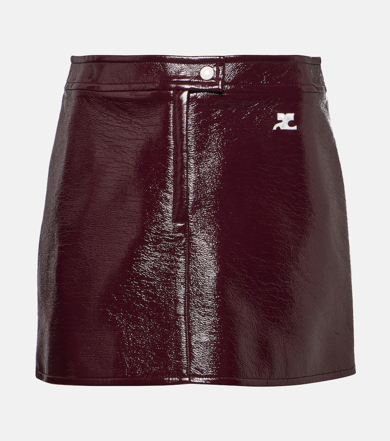 Courrèges Reedition vinyl miniskirt | LYBSTORE