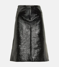 Courrèges Vinyl midi skirt | LYBSTORE