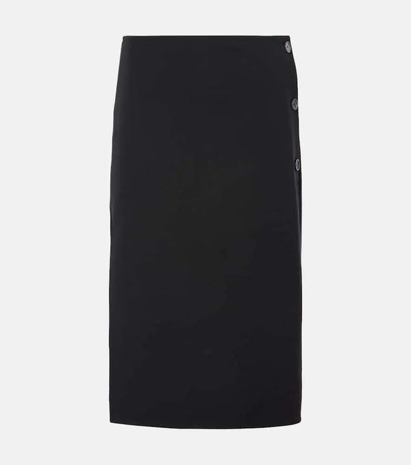 Courrèges Wool-blend midi skirt