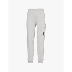 Mens Cp Company Diagonal fleece tapered-leg cotton-jersey jogging bottoms