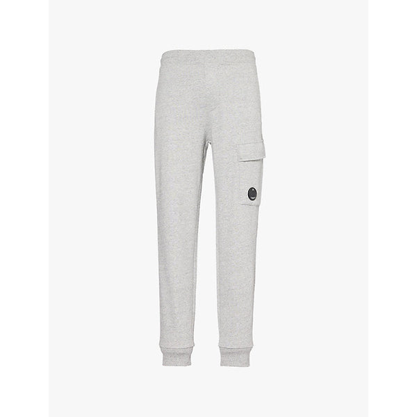 Mens Cp Company Diagonal fleece tapered-leg cotton-jersey jogging bottoms