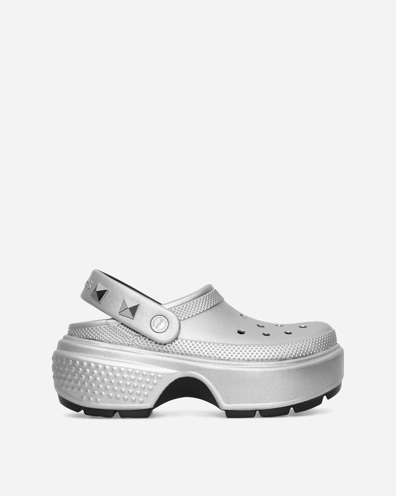 Crocs Women s Stomp Metallic Clogs Silver