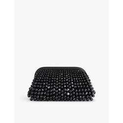 Cult Gaia Nia beads-embellishment leather clutch | LYBSTORE