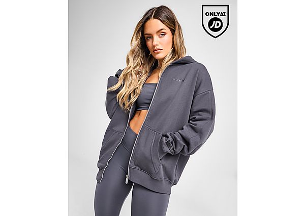 DAILYSZN Full Zip Hoodie Grey