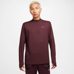 Playera de running de medio cierre Dri-FIT para hombre Nike Element - Rojo