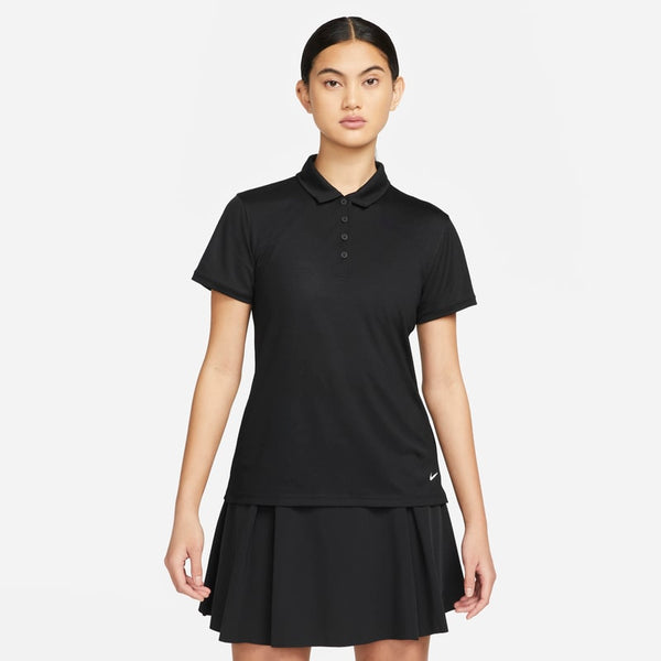 Polo de golf para mujer Nike Dri-FIT Victory - Negro - 50% materiales sostenibles