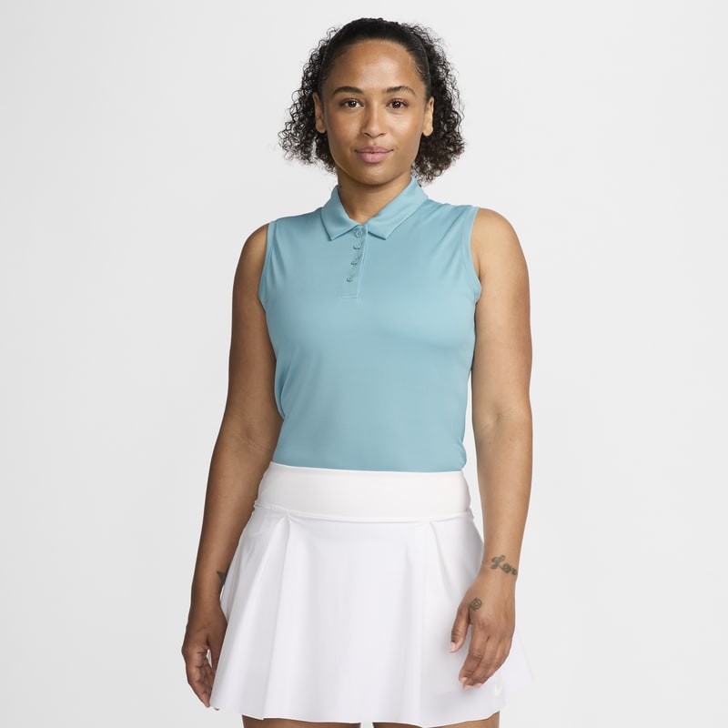 Polo de golf sin mangas para mujer Nike Dri-FIT Victory - Azul