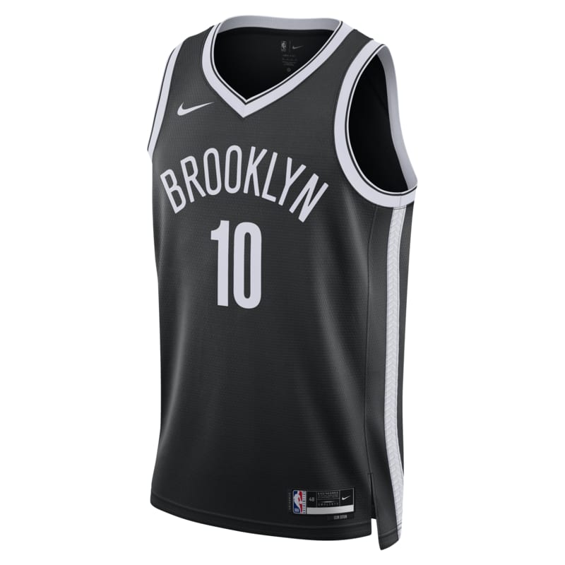 Jersey Nike Dri-FIT de la NBA Swingman para hombre Brooklyn Nets Icon Edition 2022/23 - Negro