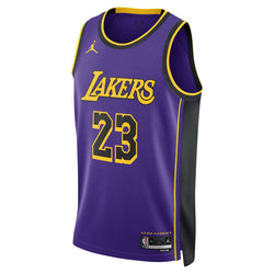 Jersey Jordan Dri-FIT Swingman de la NBA para hombre Los Angeles Lakers Statement Edition - Morado