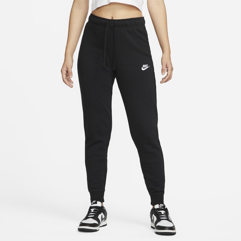 Joggers slim de tiro medio para mujer Nike Sportswear Club Fleece - Negro