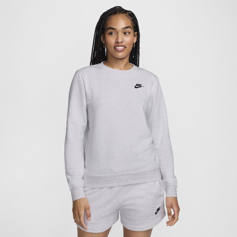 Sudadera con cuello redondo para mujer Nike Sportswear Club Fleece - Marrón