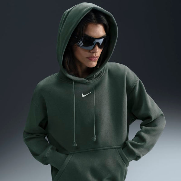 Sudadera con gorro sin cierre oversized para mujer Nike Sportswear Phoenix Fleece - Verde