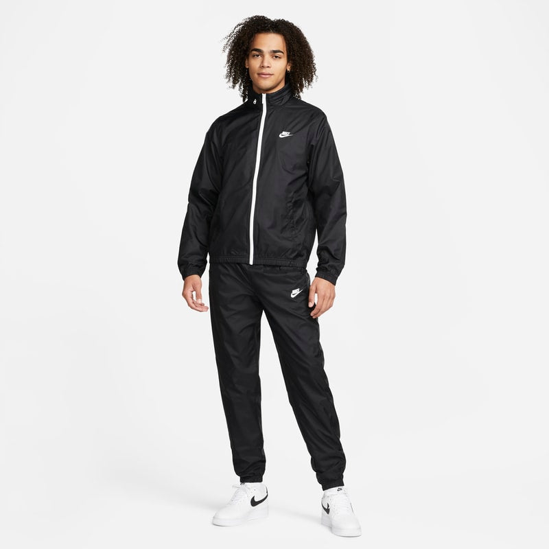 Conjunto de tejido Woven forrado para hombre Nike Sportswear Club - Negro