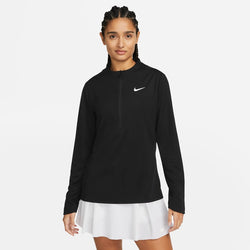 Playera de medio cierre para mujer Nike Dri-FIT UV Advantage - Negro