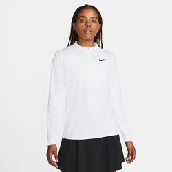 Playera de medio cierre para mujer Nike Dri-FIT UV Advantage - Blanco