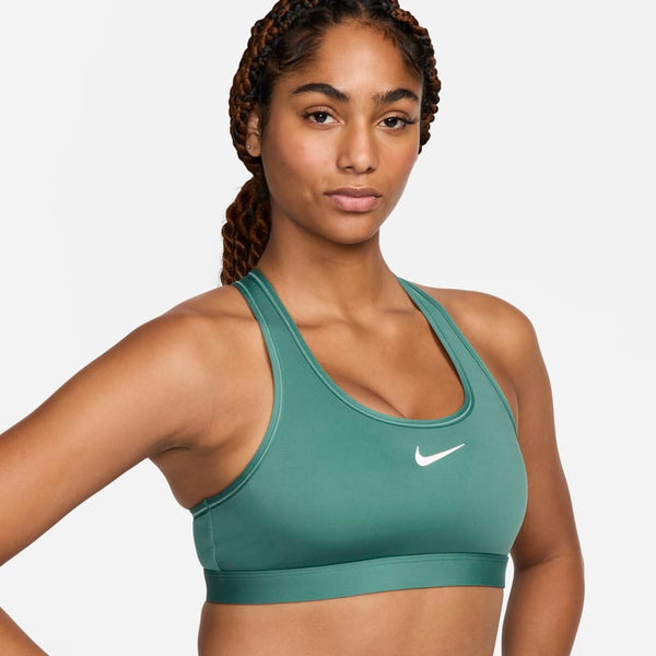 Bra deportivo con almohadillas para mujer Nike Swoosh Medium Support - Verde