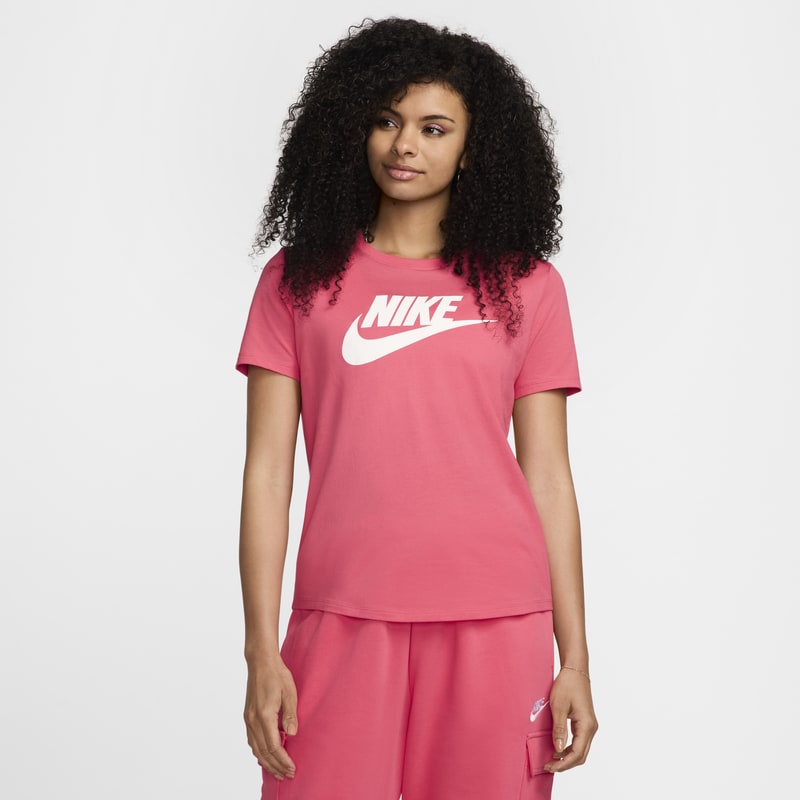 Playera con logotipo para mujer Nike Sportswear Essentials - Rosa