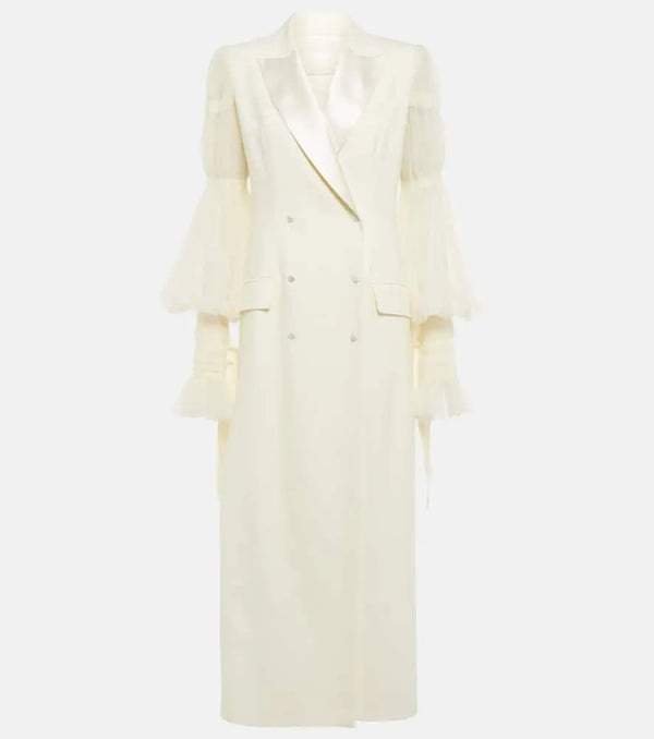 Danielle Frankel Mae embellished silk and wool coat | LYBSTORE