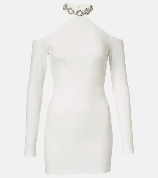 David Koma Bridal crystal-embellished minidress