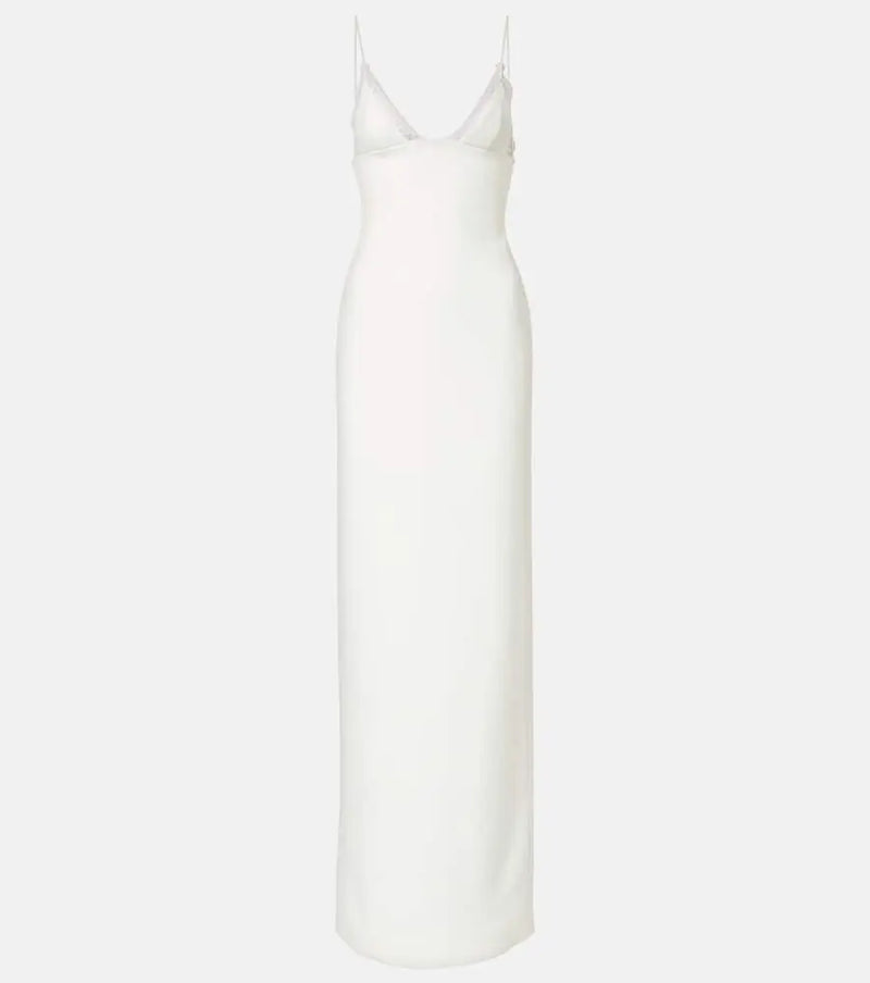 David Koma Bridal lace-trimmed gown | LYBSTORE