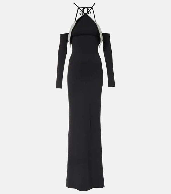 David Koma Crystal-embellished gown