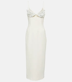 David Koma Embellished cady midi dress | LYBSTORE