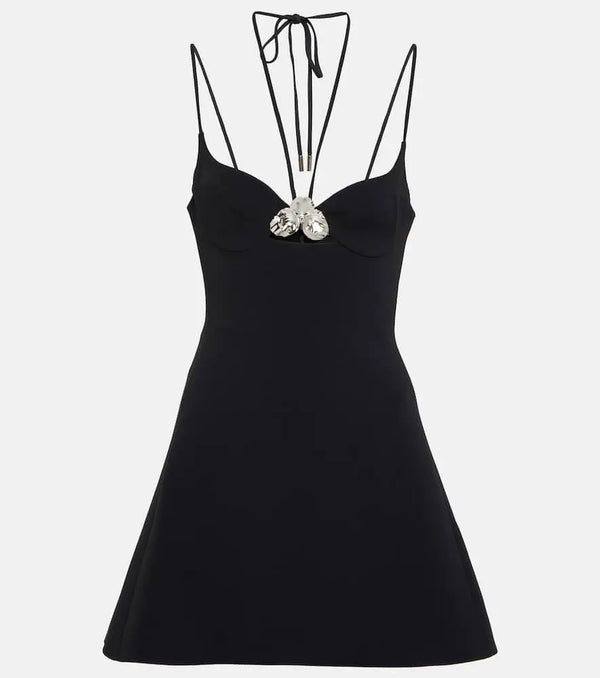 David Koma Embellished cady minidress | LYBSTORE