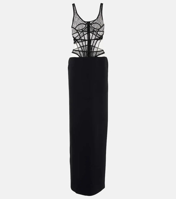 David Koma Lace corset gown | LYBSTORE