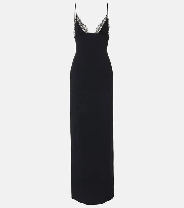 David Koma Lace-trimmed gown