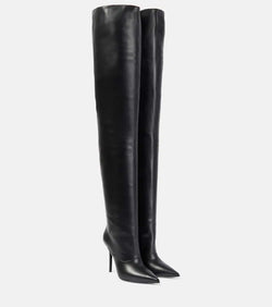 David Koma Leather over-the-knee boots | LYBSTORE