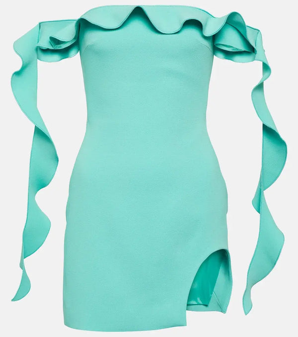 David Koma Ruffled minidress | LYBSTORE