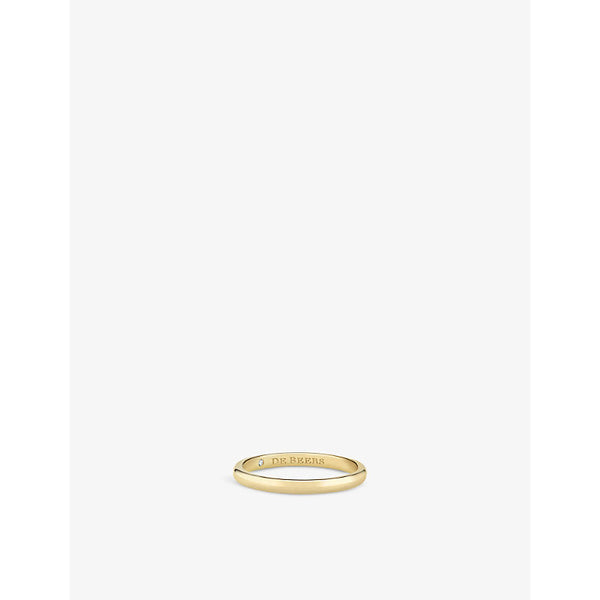 De Beers Jewellers DB Classic 18ct yellow-gold wedding band