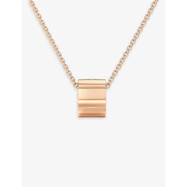 Mens De Beers Jewellers De Beers RVL 18ct rose-gold pendant necklace