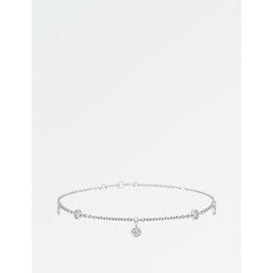 De Beers Jewellers My First De Beers White Gold Five 18ct Diamond bracelet