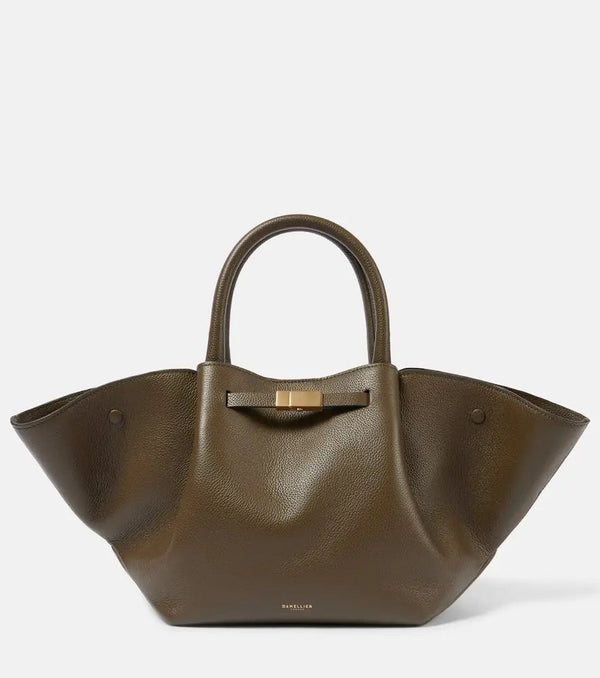 DeMellier New York Midi grained leather tote bag | LYBSTORE