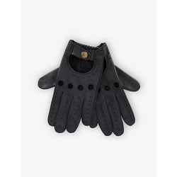 Mens Dents Delta leather driving gloves