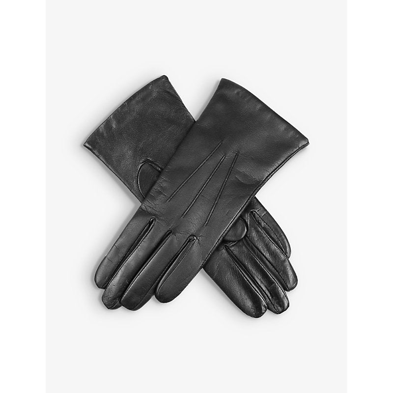 Dents Maisie cashmere-lined touchscreen leather gloves | LYBSTORE