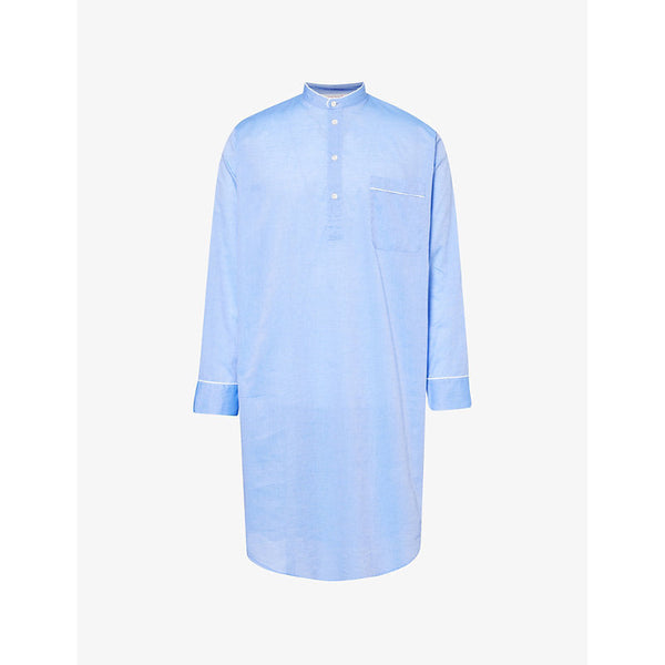 Derek Rose Amalfi relaxed-fit cotton nightshirt