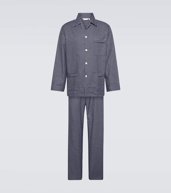 Derek Rose Braemar checked cotton pyjamas